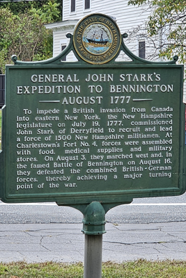 Charlestown, NH - Sign - John Stark Expedition 